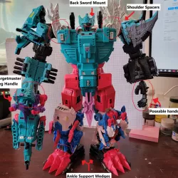 Transformers Generation Selects Piranacon / Seacons Upgrade parts (For use with TCW Kit)