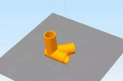 Tube Connector 3 way - 45 degrees