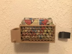 Wallet, Phone, Keys Organizer Hex Pattern