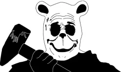 Winnie the Pooh Blood and Honey stencil