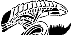 Xenomorph Alien stencil 4