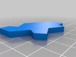 Aperiodic "turtle" (or "einstein") monotile