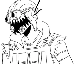 Apex Legends Octane stencil 5