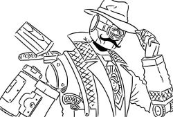 Apex legends Pathfinder stencil 3