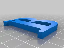 B keychain