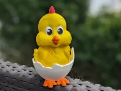 Cute Cartoon Easter Chick No. 3