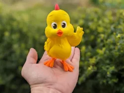 Cute Cartoon Easter Chick No. 4