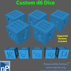 d6 Dice Variants, pack 1