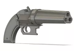 Disco Elysium - Harry Du Bois' Villiers Pepperbox Pistol