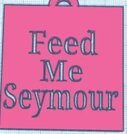 Feed Me Seymour Keychain