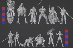 Final Fantasy 7 - Main Cast