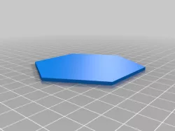 Hexagon base for vase
