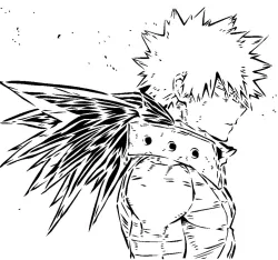 Katsuki Bakugo stencil 5