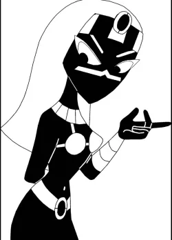 Martian Queen Tyr'ahnee stencil 2