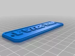My Customized Multiline Tag or Keychain