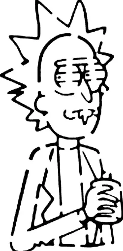 Rick Sanchez stencil 7