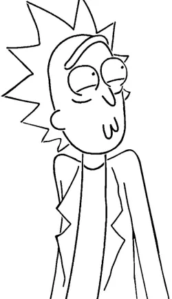 Rick Sanchez stencil 8