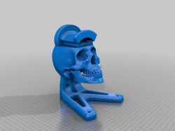 skull earphones desk holder