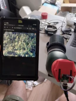 spotting scope wifi camera using esp32 cam
