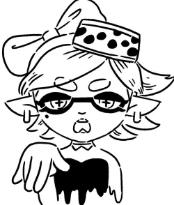 Squid Sister Marie stencil
