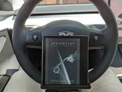 Tesla Model 3 and Y Steering Wheel Kindle Holder