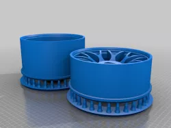 1:24 Scale Rims BBS CH-R AWD 22mm