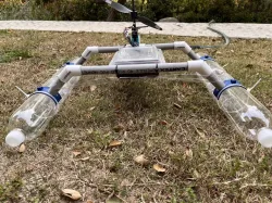 Another Minimalistic Soda Bottle Pontoon Rescue Boat