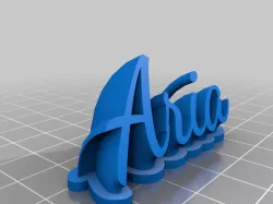 Aria Name Plate