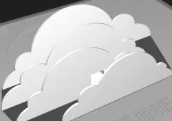 Clouds for gaming setup (inc. row for LED)