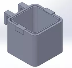 Flower pot for railing