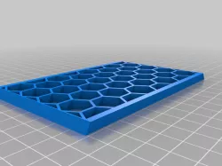 Hexagon shelf desktop storage, scalable to infinity. Clips together, no tools or glue