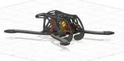 Mimic Hornet250 Drone Frame (Reverse Engineering)