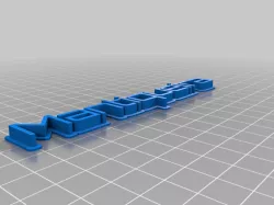 My Customized 3D name plate