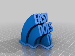 My Customized Sweeping 2-line name plate (text)easy