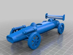 race car with machine gun