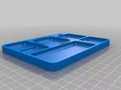 Small parts tray and shock stand