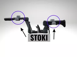VR gun stock bracket