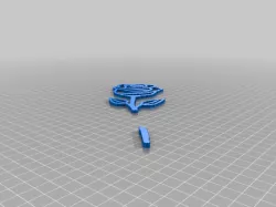 (3D Slash) rose