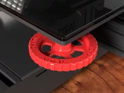 Bed leveling knob