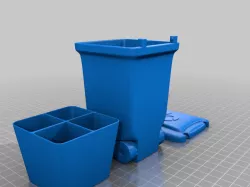 Complete trash can You can put it in tinker cad and print piece by piece