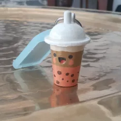 Cute Bubble Tea Key Chain