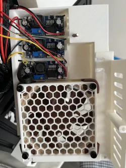 Ender 3 Neo X Noctua Power Supplies 80mm with 3 buck converter hole