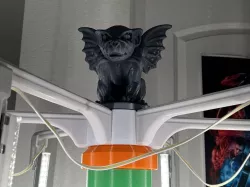 Gargoyle decoration for Adjustable depth light mount for 3D Printed Modular Hydroponics Tower
