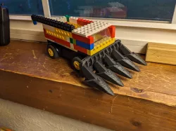 Lego Compatible Combine Harvester (Corn)