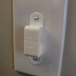 Light Switch Protector Guard (No Touchy Plz) - Left Opening