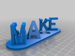 Make-Fail Ambigram Letter Blocks