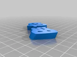 My Customized iamburny's v2  Text - Name Keyring / Keyfob