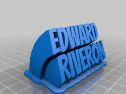 My Customized Sweeping 2-line name plate (text)ED