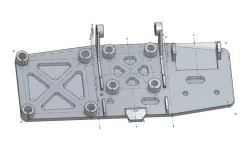 Rainbow fixed wing FC VTX GPS plate