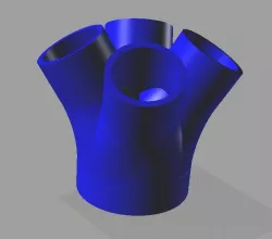 Rohrverzweigung;   100mm -60mm,  30Grad
